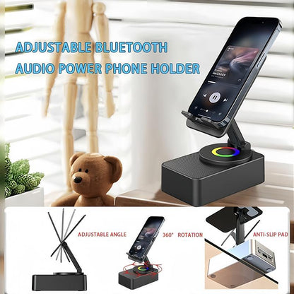 GlowTune 5-in-1 Bluetooth Speaker & Phone Stand