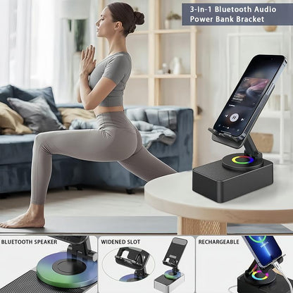 GlowTune 5-in-1 Bluetooth Speaker & Phone Stand