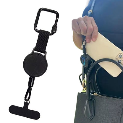 Anti-Theft Phone Tether Retractable Anti-Theft Phone Holder Cellphone Lanyard Strap Anti-Drop Harness for Outdoor Hiking