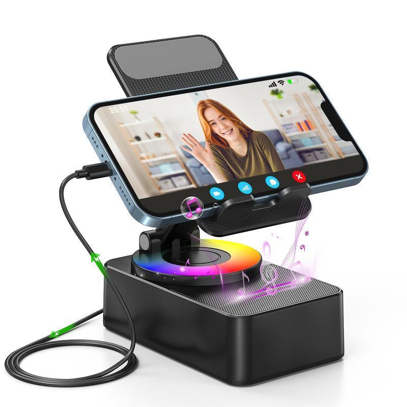 GlowTune 5-in-1 Bluetooth Speaker & Phone Stand